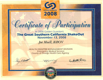 Golden Guardian Certificate